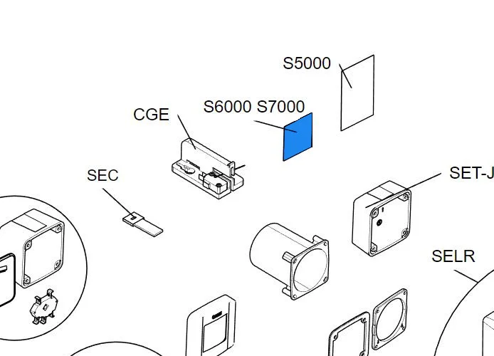 came repuesto empaquetadura del teclado s6000 - s7000 rir456 119rir456