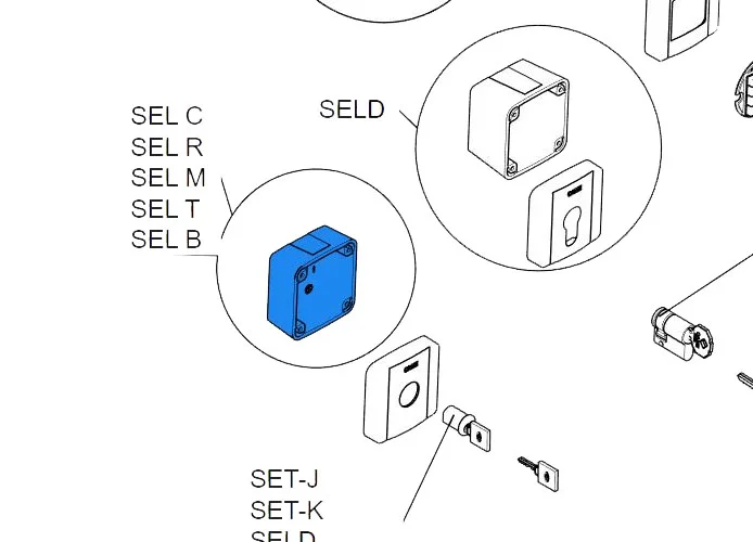 came repuesto cuerpo externo selector selc 2pz 88006-0046