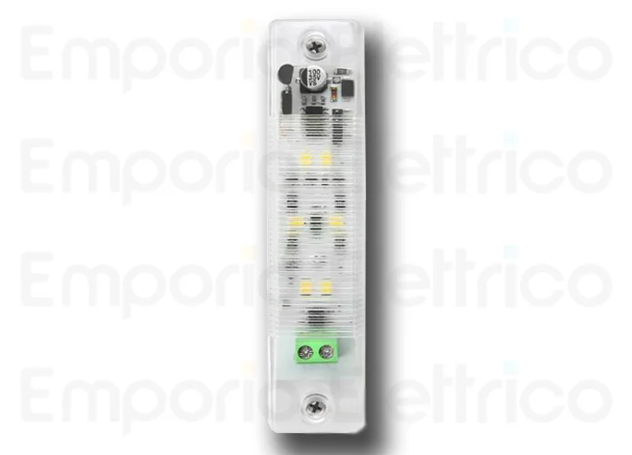 nologo luz intermitente de led mini 12/24 blanco transparente flash-in cl