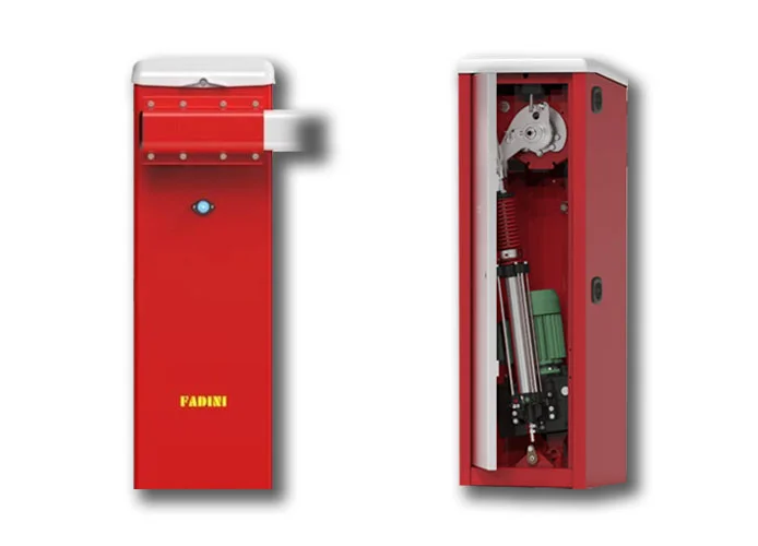 fadini barrera automática de 230 V izquierda mástiles de 4,2 m 4,2m a 7,4m bayt980 acero inox 9814sxl