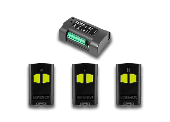 beninca kit receptor one2wb-ms e mandos a distancia 2 canales 952001928 kone2wb-ms