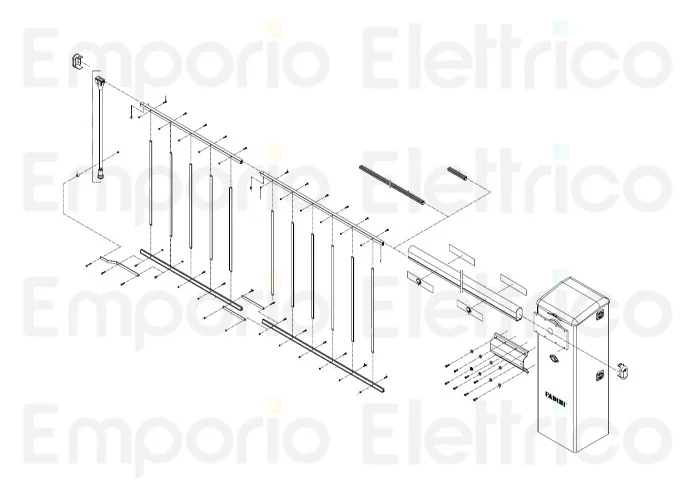 fadini faldilla estante de aluminio de 5,89 m por bayt 980 1954l