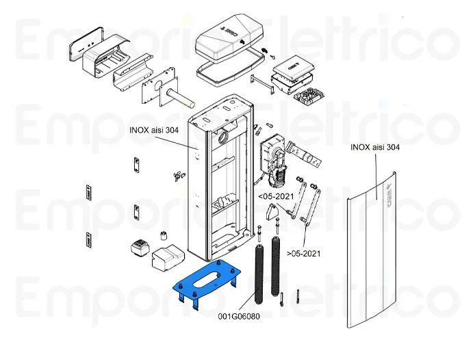 came repuesto placa de la barrera gard gt8 88003-0158