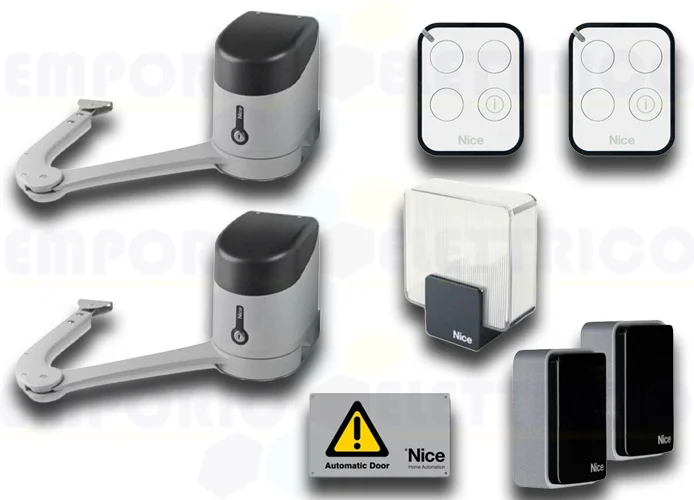 nice kit automatización puertas batientes 24Vdc hykekit bd hykebdkce