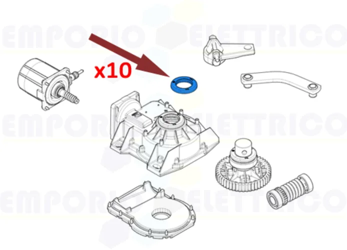 came repuesto protector de aceite y tapa 10 pz 119ria120