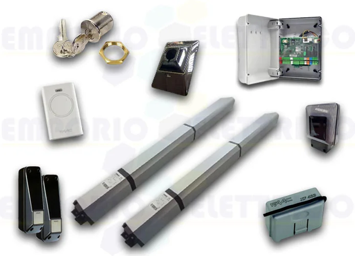 faac kit automatización hidráulica 24v dc hybrid s450h kit safe 105683fr
