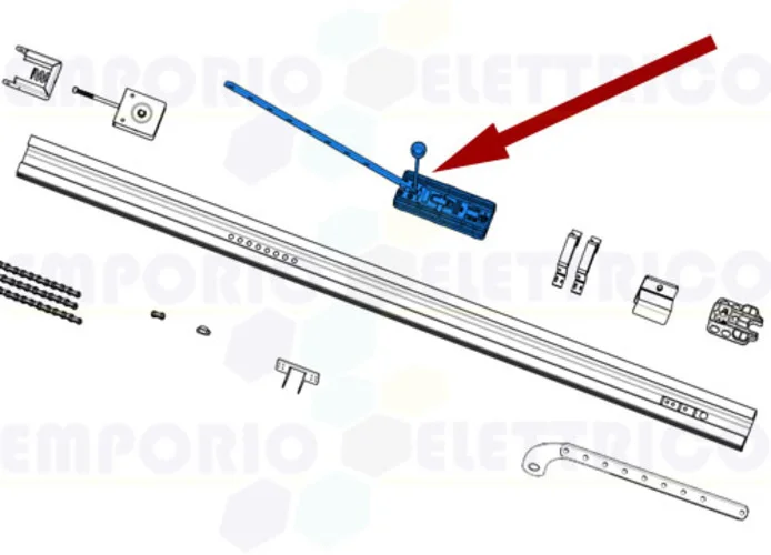 came repuesto patín&nbsp;de deslizamiento v6000 119rie175