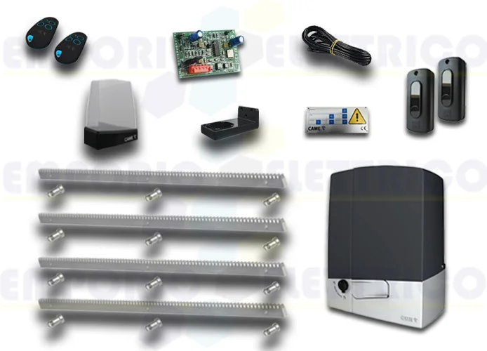 came kit de automatización 801ms-0180 + cremallera galvanizada 4mt 8k01ms-004cremz