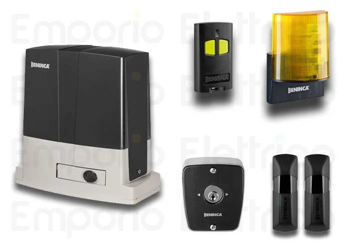 beninca kit de automatización para puertas correderas 24v kbull624se+tokey