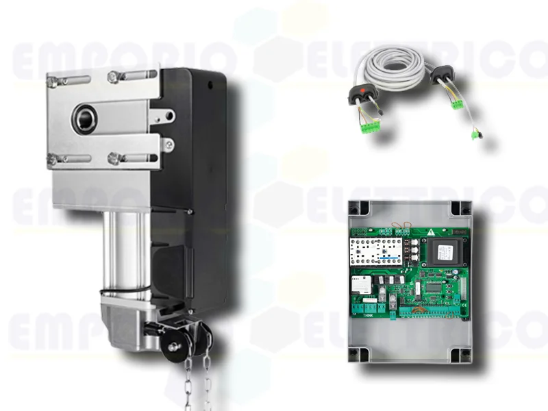 beninca kit de automatización para puertas de garaje y indutriales 230v kvn.m20 esw 9592622
