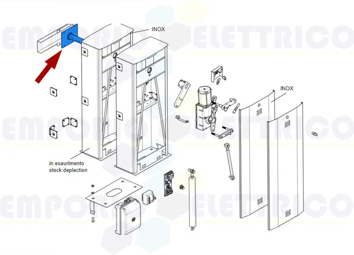 came repuesto árbol movimentación mástil g6000 119rig064