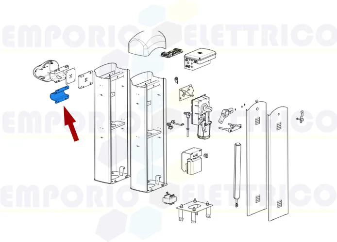 came repuesto pestaña ataque mástil tubular ø60 g3000 119rig417 