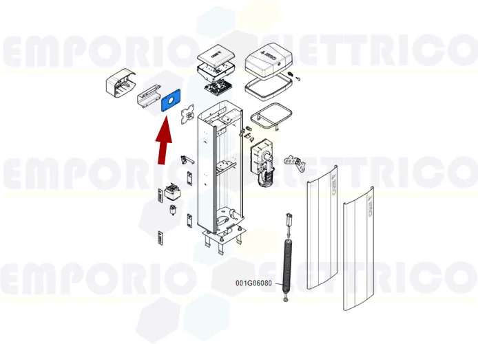 came repuesto placa intermedia conexión mástil gt4-gx4 88003-0073