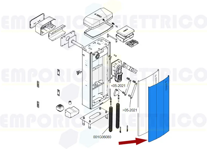 came repuesto puerta armario gt8 88003-0098
