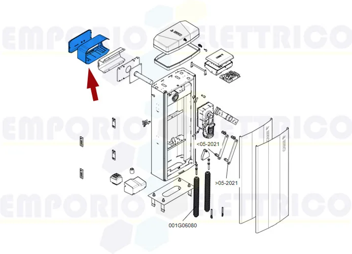 came repuesto tapa conexión mástil gt8 88003-0102