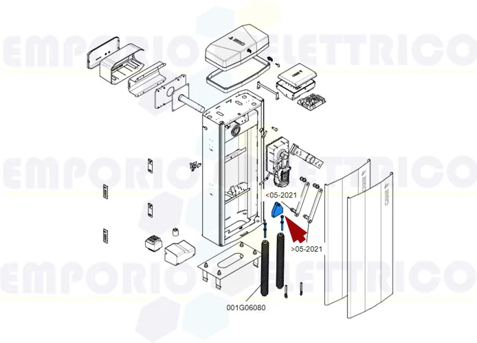 came repuesto soporte enganche superior muelle gt8 88003-0107