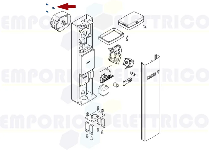 came repuesto tornillos de plástico articulación 20pzs 88003-0041