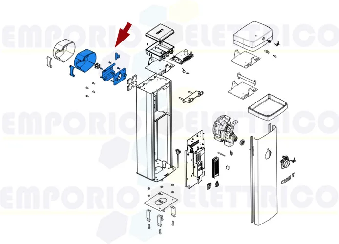 came repuesto del enganche del mástil de la barrera gpx40 88003-0042