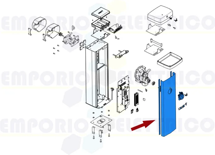 came repuesto puerta armario barrera gpx40 88003-0046