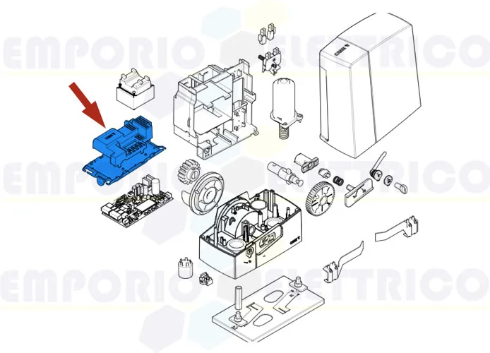 came repuesto base y tapa tarjeta zbc1 88001-0262 