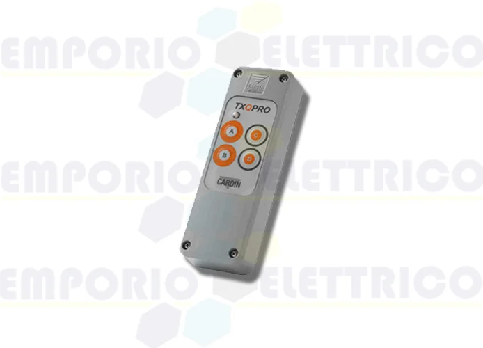 cardin transceptor bidireccional a 4 funciones 433mhz txqpro504bd-4
