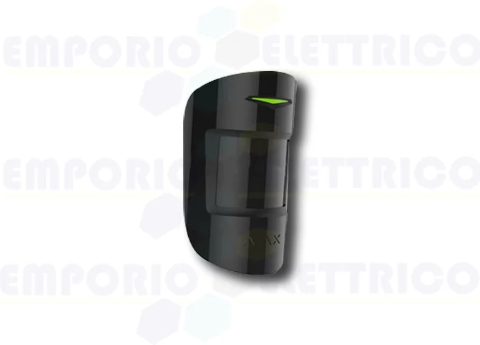 ajax detector de movimiento inalámbrico negro motionprotect plus 38199