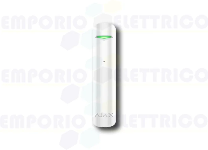 ajax detector de rotura de vidrio inalámbrico glassprotect bianco 38109