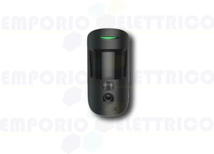 ajax detector de movimiento inalámbrico negro motioncam 38191