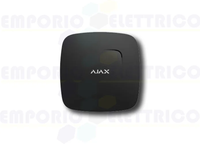 ajax detector de humo inalámbrico negro  fireprotect plus 38106