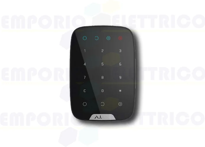 ajax teclado inalámbrico bidireccional negro keypad 38248
