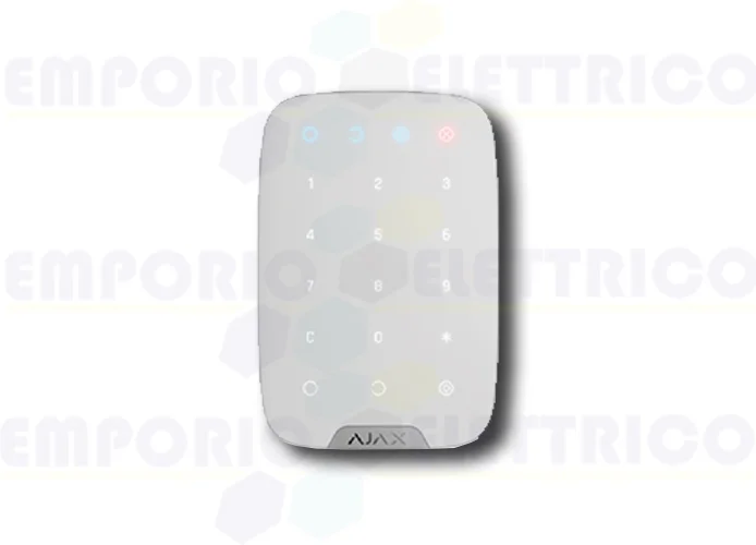 ajax teclado inalámbrico bidireccional blanco keypad 38249