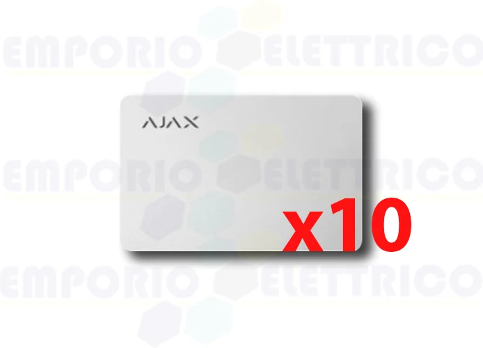 ajax tarjeta sin contacto pass blanco (10 piezas) 38222