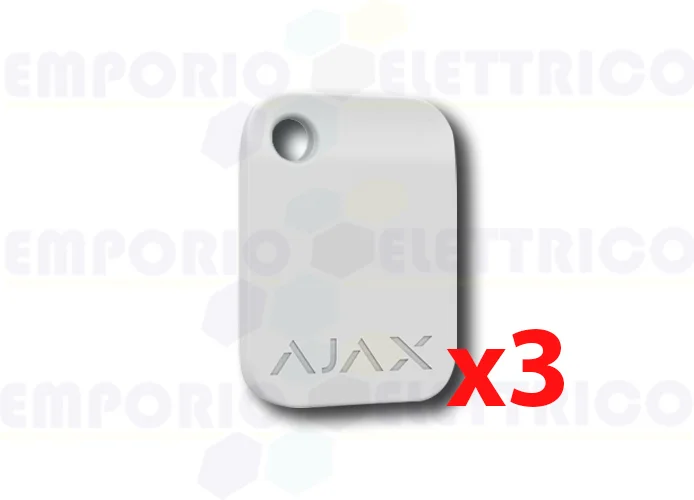 ajax llavero sin contacto blanco tag (3 piezas) 38232