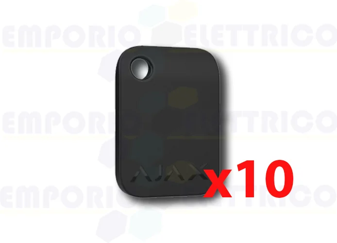ajax llavero sin contacto negro tag (10 piezas) 38226