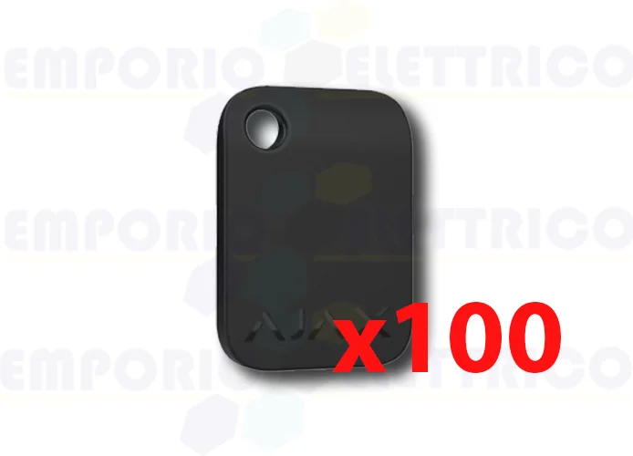 ajax llavero sin contacto negro tag (100 piezas) 38225