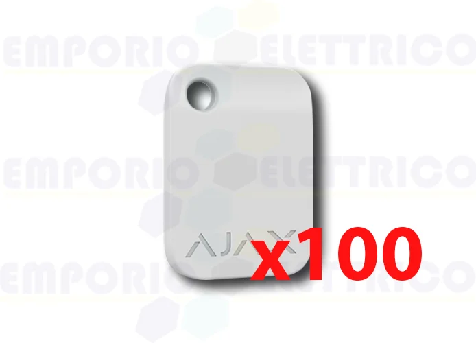 ajax llavero sin contacto blanco tag (100 piezas) 38229