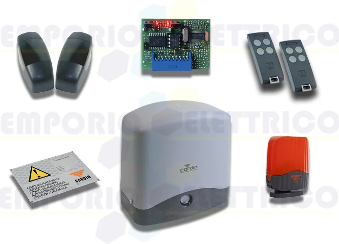 cardin kit para puertas correderas con peso de la hoja 300kg 24v kt-slacefast