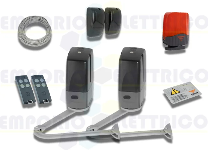 cardin kit para puertas batientes con hoja hasta 5m (400kg) 24v kt-bl3924mcb