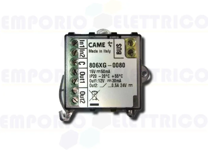 came módulo de expansión de bus 2 entradas y 2 salidas 806xg-0080