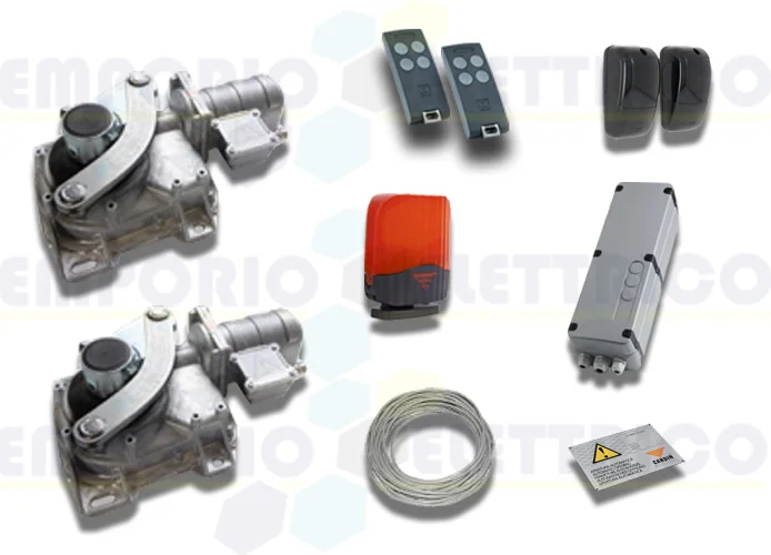 cardin kit motores subterráneos para puertas batientes 24v kt-hlxcore24cc
