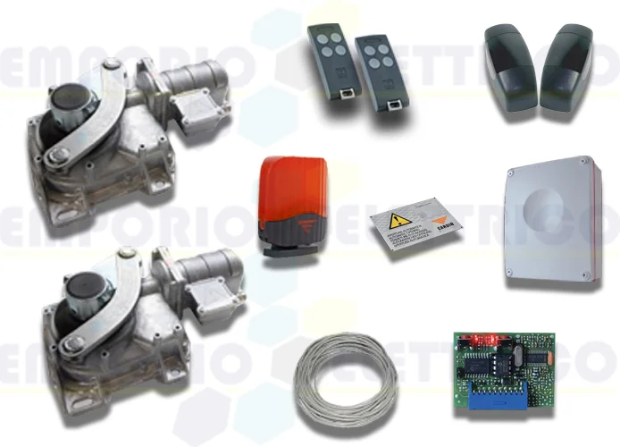 cardin kit motores subterráneos para puertas batientes 24v kt-hlxcore24t
