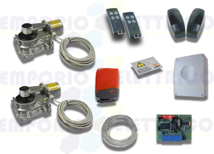 cardin kit motores subterráneos para puertas batientes 230v kt-hlxcore230t