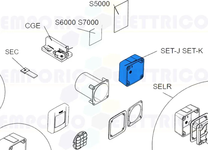 came repuesto cuerpo externo set-j s7000 s9000 119rir331 rir331