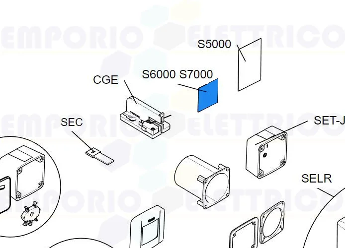 came repuesto empaquetadura del teclado s6000 - s7000 rir456 119rir456