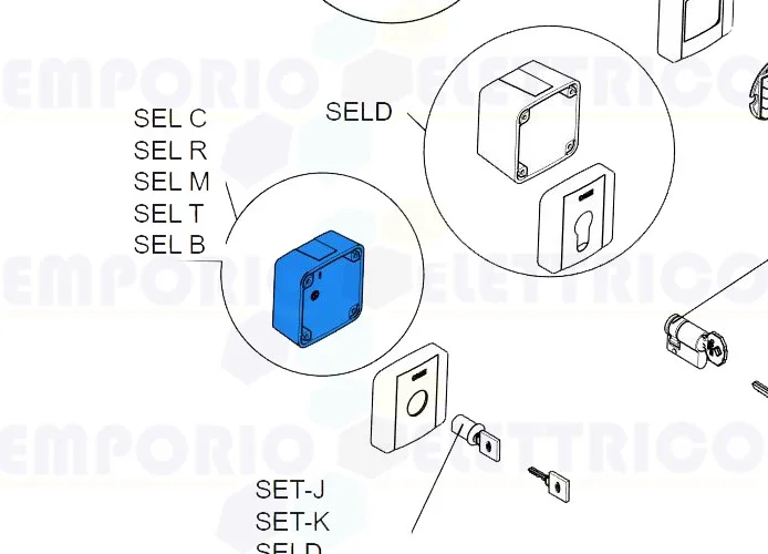 came repuesto cuerpo externo selector selc 2pz 88006-0046