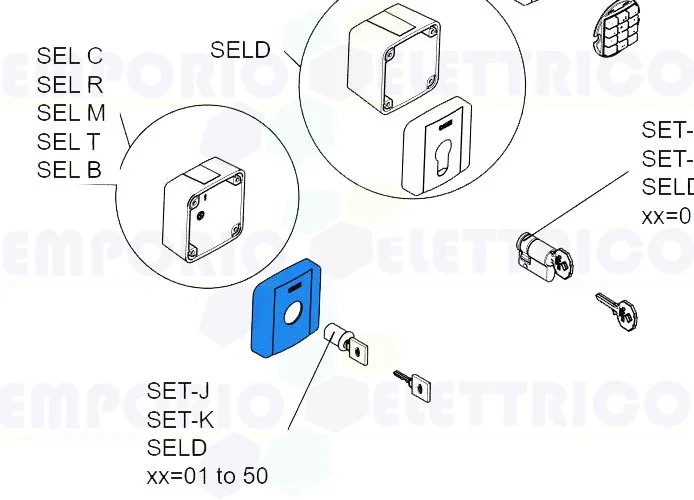 came repuesto tapa externa selector selc 2pzs 88006-0048