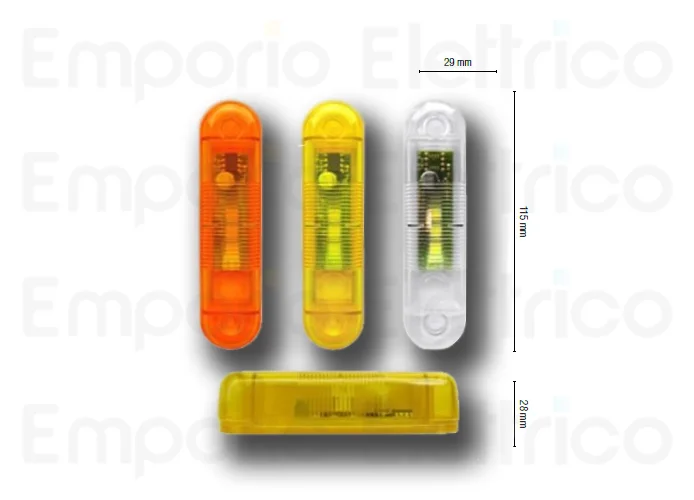 nologo luz intermitente de externo de led 12/24V blanco transparente flash-out cl