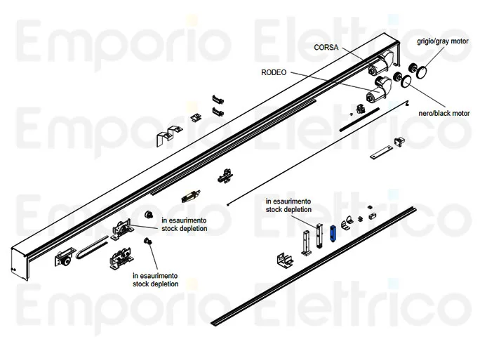 came repuesto pivote piso de pánico irrupción corsa-rodeo 119rip046