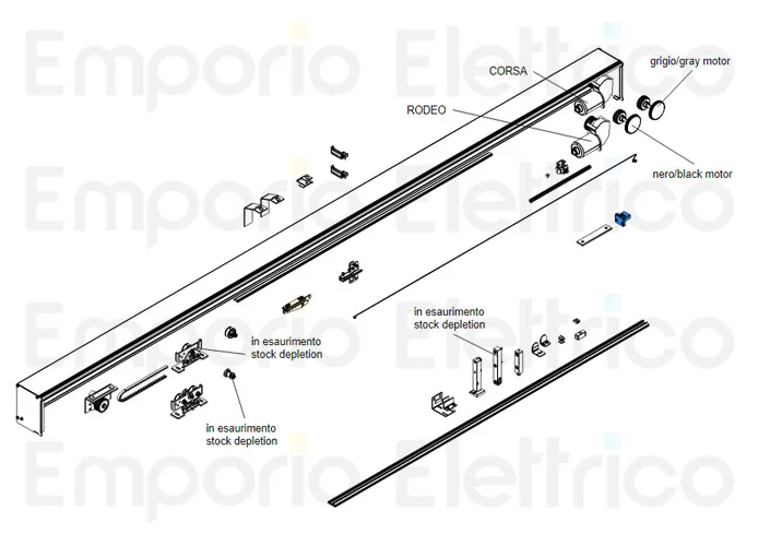 came repuesto original tapa perfil antipánico irrupción corsa - rodeo 119rip052