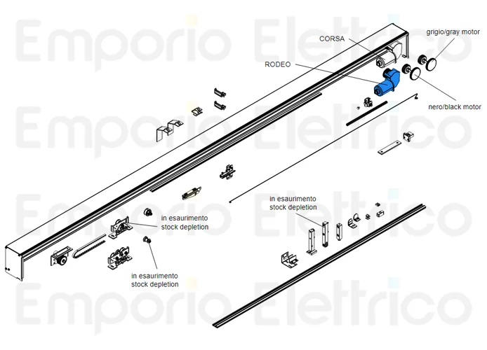 came repuesto original motorreductor rodeo 119rip119